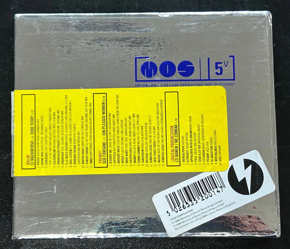 One Half Of A Whole Decade Five Years At Ministry Of Sound 3 CASSETTE TAPE RARE! - Image 2 of 4