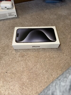 *Empty Box ONLY* Apple iPhone 15 Pro Max Blue Titanium 256GB