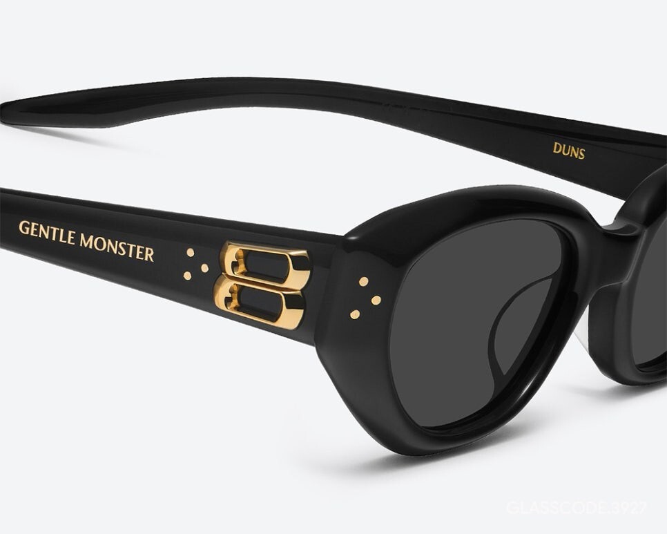 GENTLE MONSTER GM DUNS ブラックサングラス Gentle Monster]Sunglasses DUNS 01 Black,2025, Cat Eye, Geek