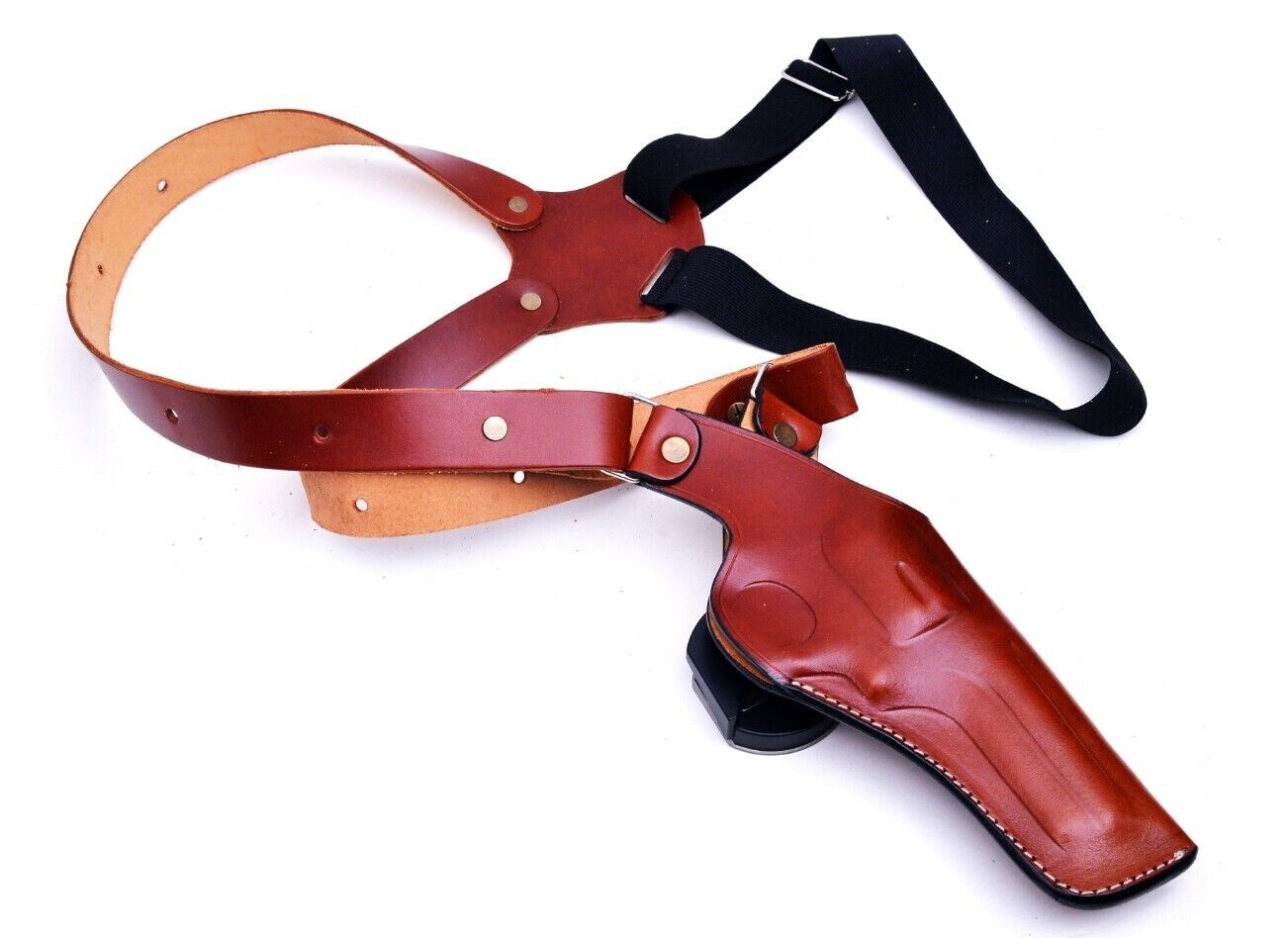 Leather Shoulder Holster Fits S&W Model 586, 686, 10, 19, 60, 66 - Revolver