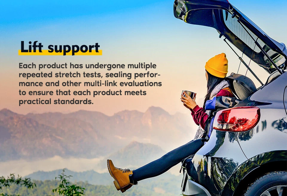 Amortiguador de puntal de resorte de gasolina para Cadillac CTS 2008-2014 2 piezas de elevación de maletero trasero Foto 4 de 4