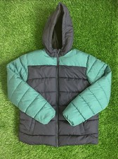 Swiss Tech Puffer Jacket Boys Green/Black Full Zip Size XXL