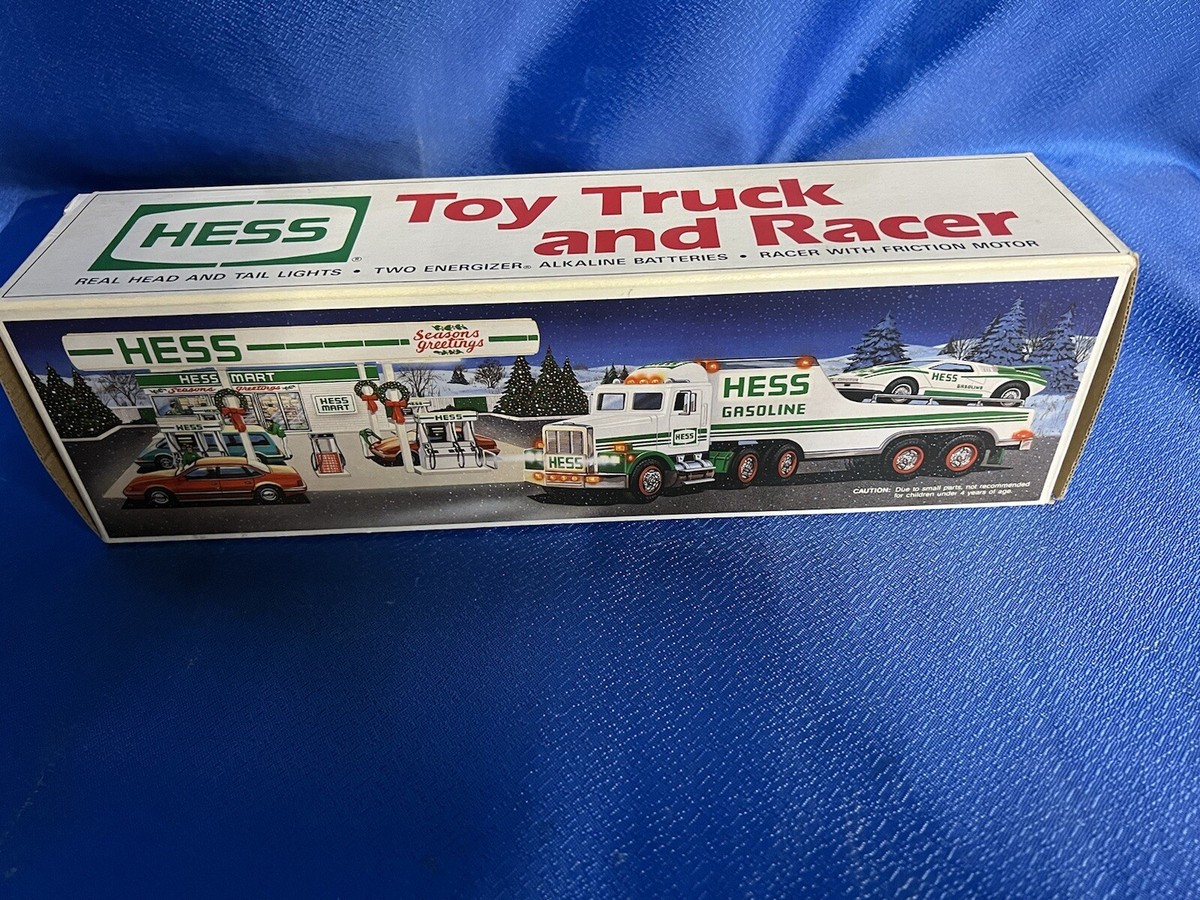 Hess 1991 Toy Truck and Racer NEW IN BOX! | eBay