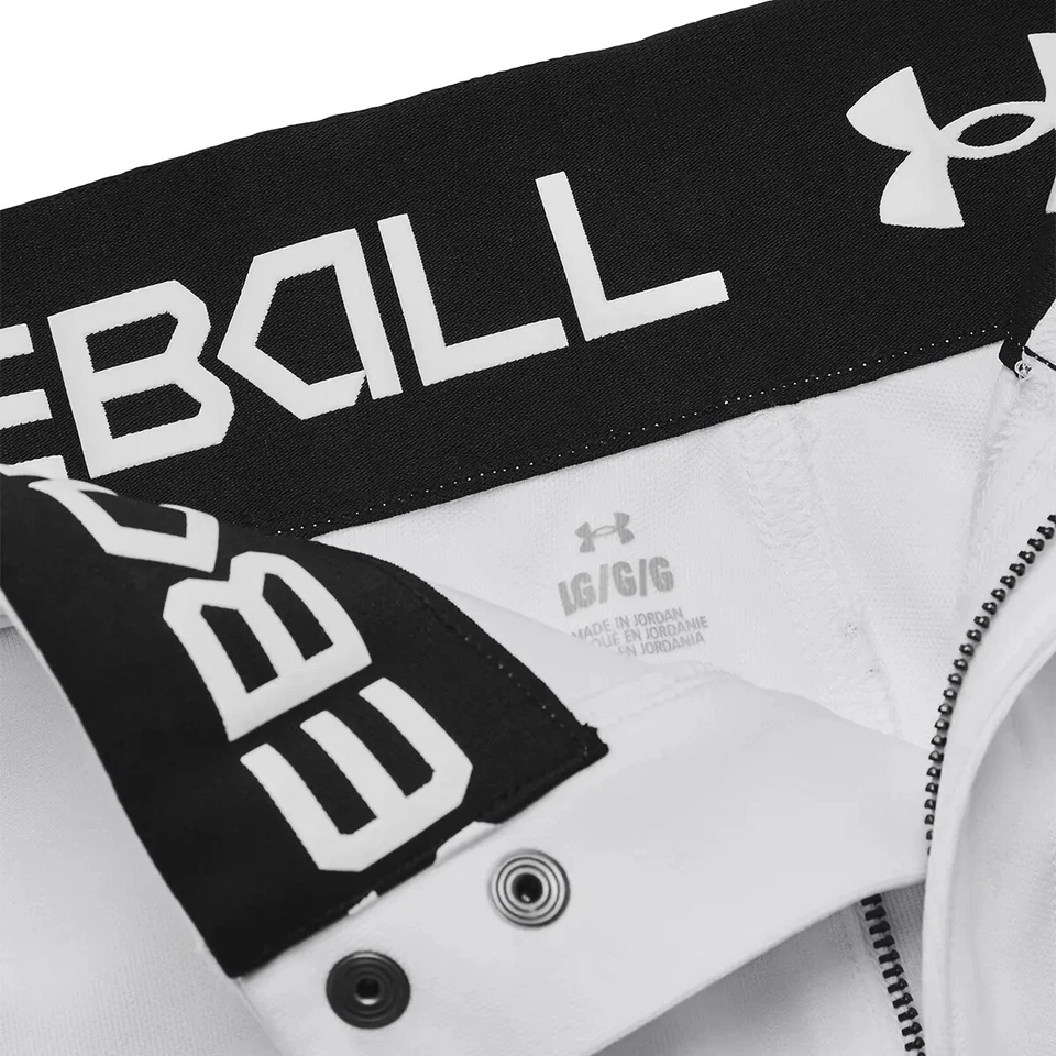 Under Armour Youth Boys Knicker Baseball Pants White, Gray, or Black #1375659 - Image 3 of 4