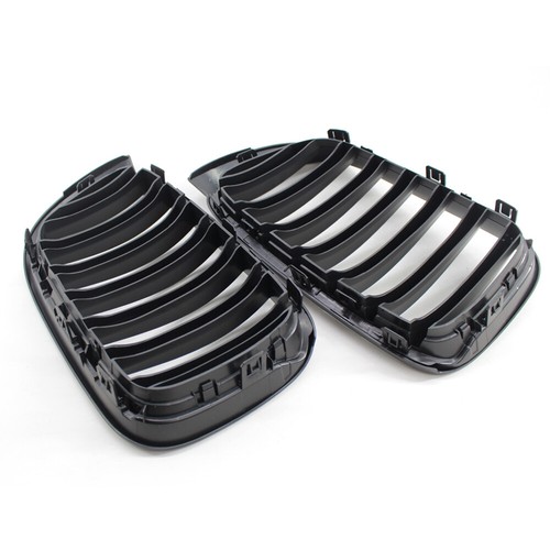 Matte BLACK Front Hood Grille Fit For BMW F25 LCI X3 F26 X4 15-17 X4M - Picture 4 of 5
