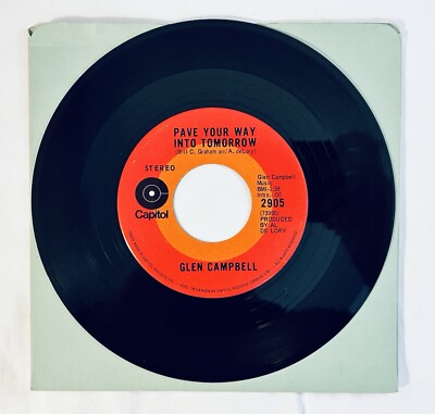 Glen Campbell (It's Only Make Believe/Pave Your Way Into Tomorrow) 7'' [Capitol]