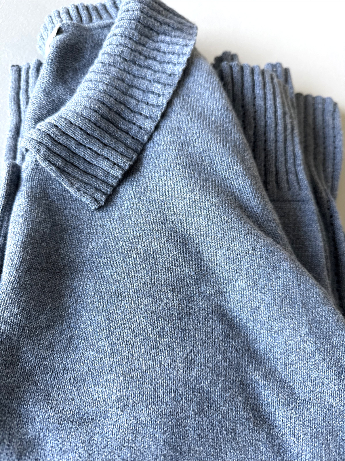 Woman’s Pendleton Large Knit Collared spring Blue… - image 12