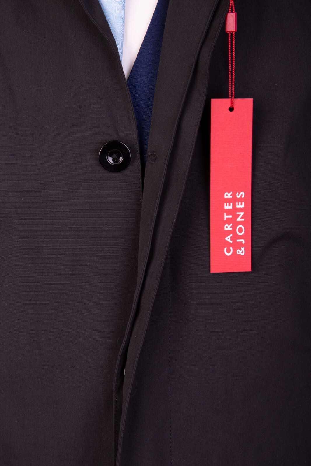 Mens Black Raincoat Funeral Directors Doormen Bouncers Long Rain Coat