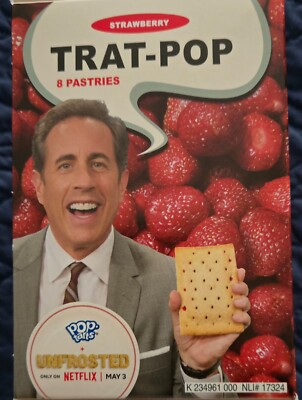 NEW - Kellogg s Pop Tarts Unfrosted Limited Ed Promo Trat Pop Netflix Seinfeld
