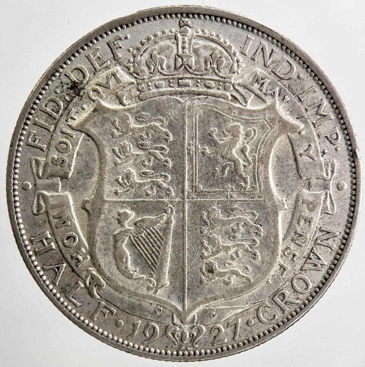 1927 George V Silver Half-Crown | High Grade Collectible Coin | a6425