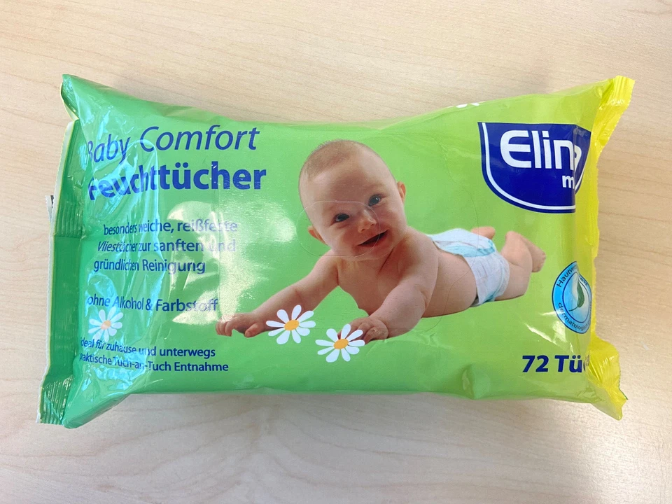 ELINAMED Elina feuchte Babytücher 72 Tücher Feuchttücher Reinigung
