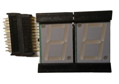 2 x Numeric Display / Segment Anzeige + Buchse 20 x 31 mm