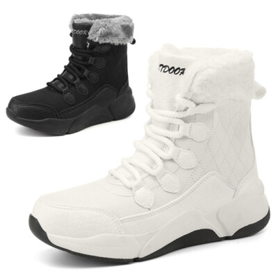 Womens Snow Boots Warm Fur Lined Winter Boot Ankle Mid Calf