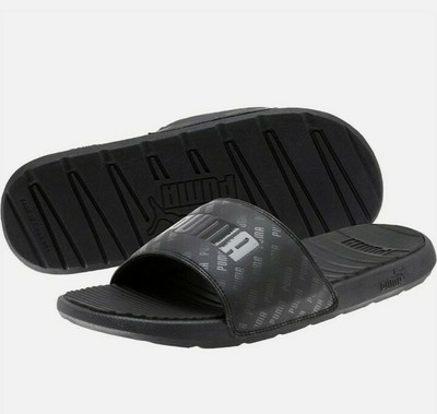 PUMA Authentic Men's Black/Black Cool Cat V Summer Slides Sandals Size 12 889180112723 | eBay 