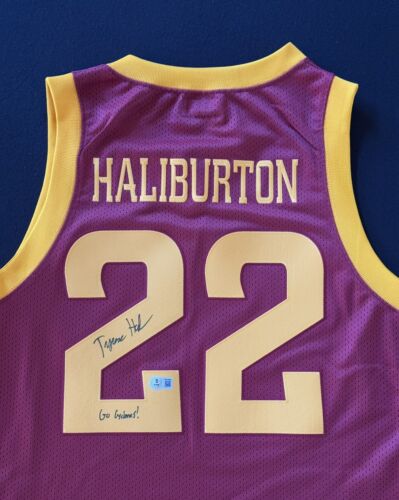 Tyrese Haliburton Signed Iowa State Retro Brand Jersey Beckett BAS Go Cyclones! - Picture 2 of 3