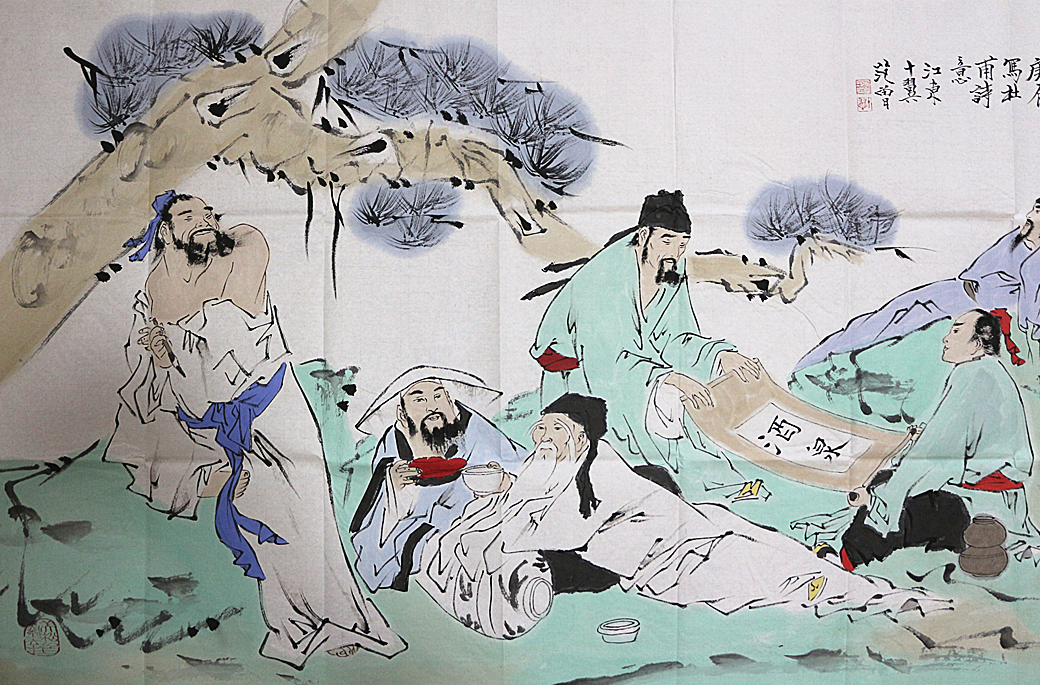 潘蘅生(Pan Hengsheng ) 　油絵 潘蘅生(Pan Hengsheng ) 油絵 潘天壽 鷹石圖| Pan Tianshou