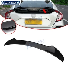 Rear Tailgate Trunk Spoiler Lip Wing ABS Trim For Honda Civic Hatchback 5Dr 17+