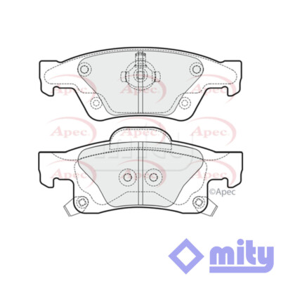 Fits Jeep Grand Cherokee 2011-2021 3.0 CRD Brake Pads Set Rear Mity 2AMV4386AA