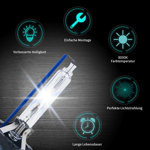 Bruciatore Xenon 2x D2S lampada faro 8000K BLACK EDITION per Lexus ES MCV 35W - Foto 6 di 8