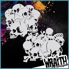 Skull Stack Double Set 4 - Reusable Airbrush Stencil Template