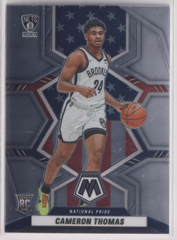 2021-22 Panini Mosaic #255 Cameron Thomas NP RC