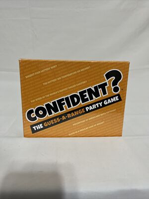 Confident? the Guess-A-Range Party Game USA Edition 2-30 Players Trivia New