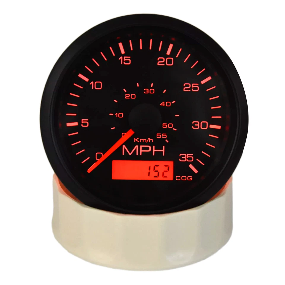 85mm Waterproof GPS Speedometer Odometer Gauge 0-35MPH for Marine Boat Car Truck - Image 3 of 4