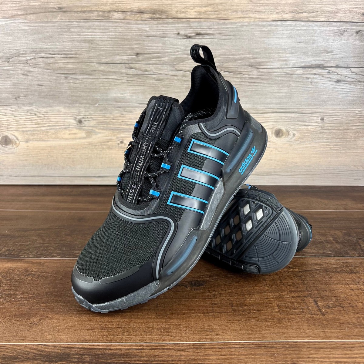 Adidas NMD V3 Men Size 11.5 Black Pulse Blue HQ6637 | eBay