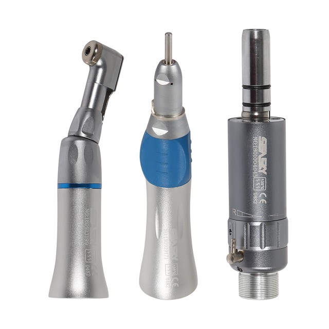 NSK Style Dental Low Speed Straight Contra Angle Air Motor Handpiece 2H