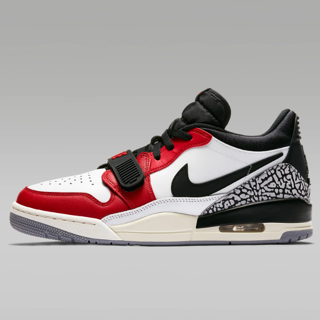 Полуботинки Nike Air Jordan Legacy 312 Белый/красный (CD7069-106) Доставлены в кратчайшие сроки