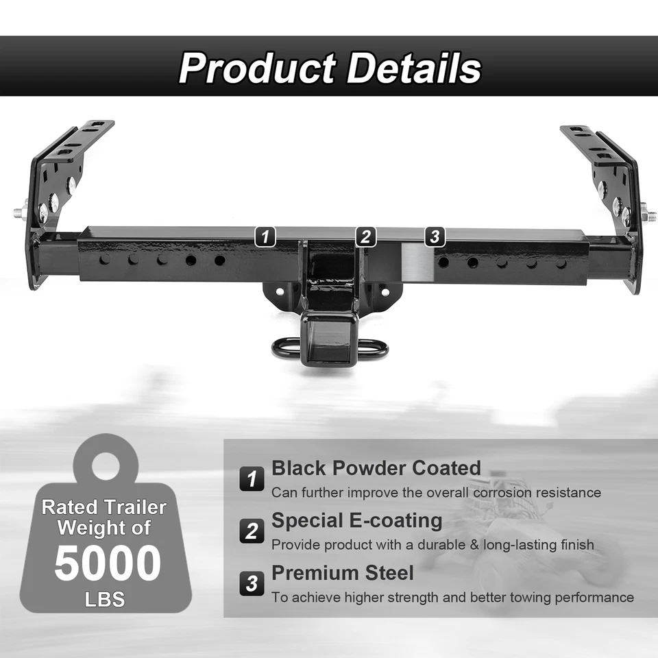 Receptor de enganche de remolque Clase III de 5000 lb de 2"" para GMC Suburban y Yukon 1992-1999 Foto 2 de 4