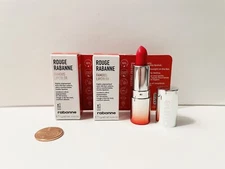 2 Paco Rabanne Rouge Rabanne Famous Lipcolor #636 Red Seal Mini 1g/.04oz