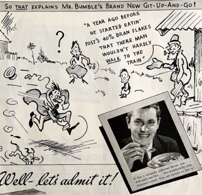 Post Bran Flakes Cereal Mr Bumble 1934 Advertisement Full Page Comic DWU1