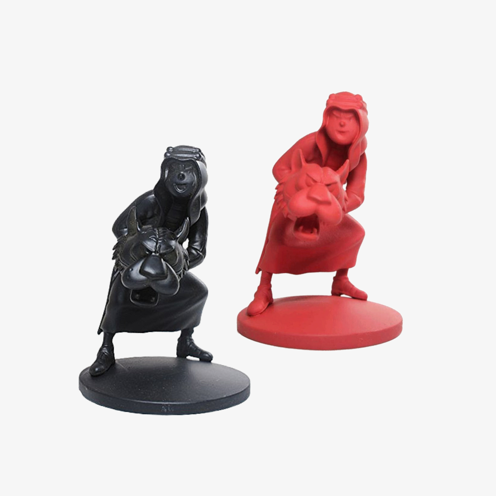 HERGE TINTIN Abdallah Resin Standing Figure Figurine BLACK / RED