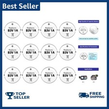 Essential 12-Pack B3V 1A Batteries for High Tech MS-4 / MS-5 Pet Collars