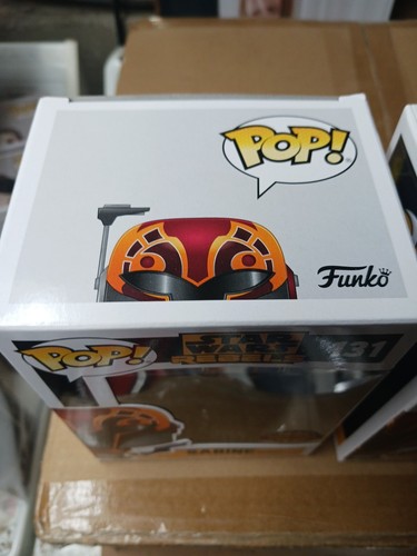 Funko Pop Starwars Rebels Sabine Masked #131 New - Picture 2 of 7