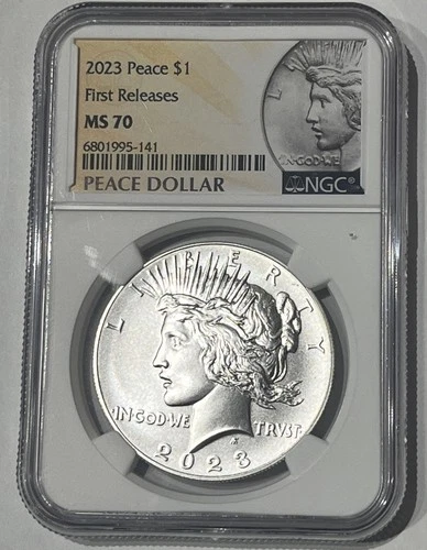 2023 Peace Silver Dollar Uncirculated Coin NGC MS 70 First Releases