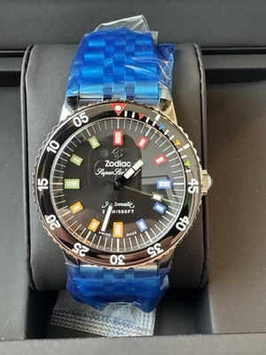 NEW Zodiac x eBay Super Sea Wolf Automatic Silver Mens Watch ZO9311 Ltd Edtn NWT