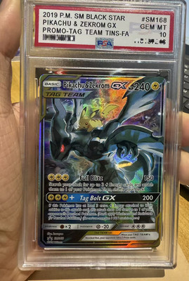 Pokemon TCG S-Chinese Pikachu & Zekrom-GX 166/150 CSM2aC SR