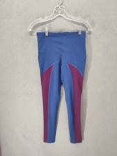Alana Athletica Leggings Womens Medium Blue Purple High Rise Yoga Pants Athletic