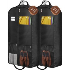 6.5 Gusseted Heavy Duty Garment Bags for Travel 43 Suit Bags for Closet Stora...