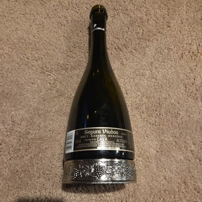  Empty Segura Viudas Brut Reserva Heredad Cava bottle!!