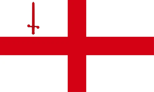 London Flag Self Adhesive Vinyl Sticker