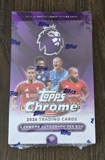 2026 Topps Chrome Premier League - Soccer Hobby Box - Trading Cards New & Sealed
