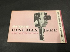 Argus Cinemax 8EE Movie Camera Instructions....Free Shipping