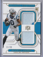 2024 National Treasures Ja'Tavion Sanders Rookie Dual GOLD RC Patch 11/35!