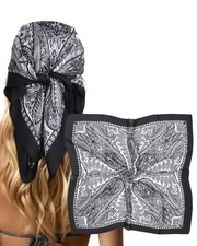 27.5 Inches Satin Head Scarf Bandana for Women Silk Hair Scarf for Hair Neck...