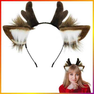 Kopfbedeckung Tier Ohren Fluffy Haarband für Party Cosplay Make-up