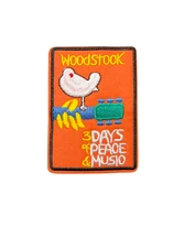 Woodstock Hippie 70s Rock Music Concert Patch, Iron On/Sew On
