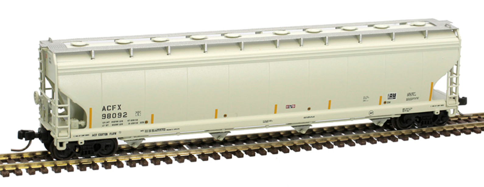 Atlas N Scale ACFX #98086 ACF 5701 Cu Ft Plastics Covered Hopper 50-006-006